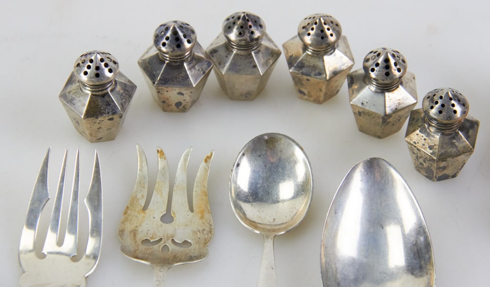 Assorted Sterling Flatware, Salts - 2