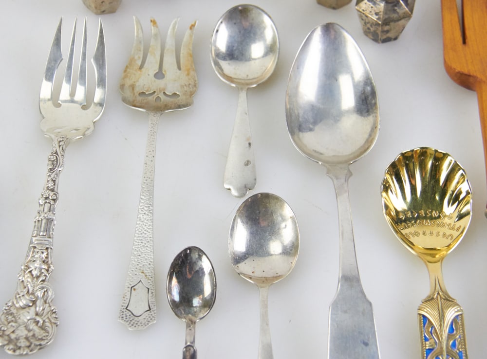 Assorted Sterling Flatware, Salts - 3