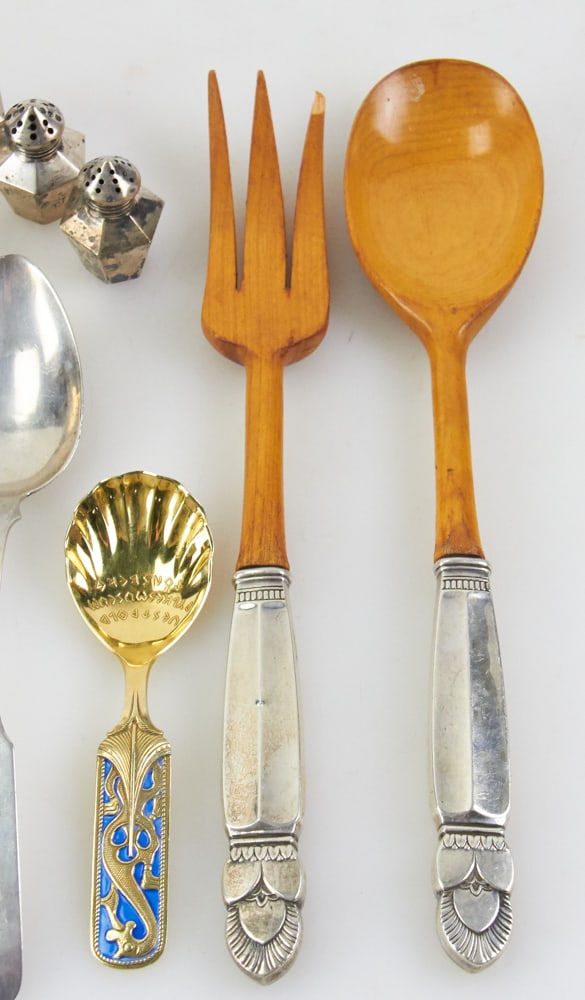 Assorted Sterling Flatware, Salts - 5