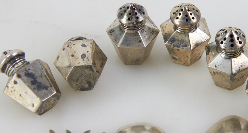 Assorted Sterling Flatware, Salts - 8