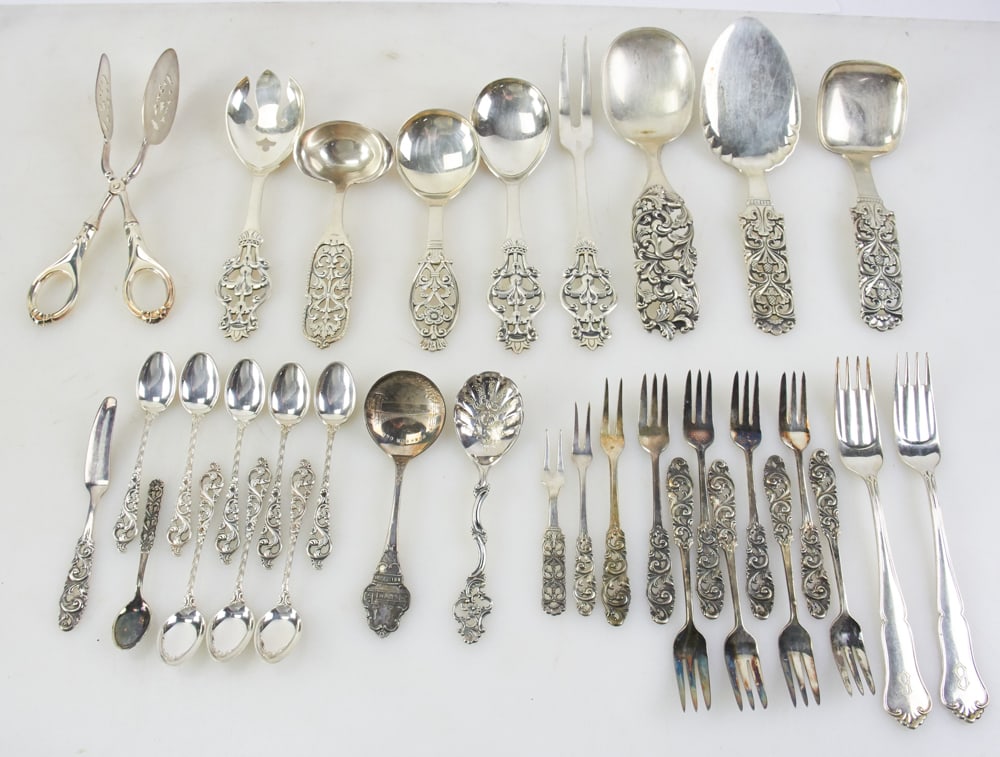 Assorted Danish .800 Silver Flatware (1 of 9)