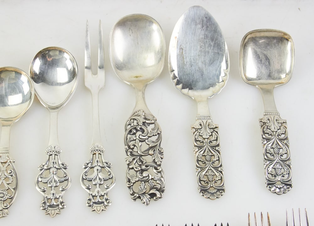 Assorted Danish .800 Silver Flatware - 4