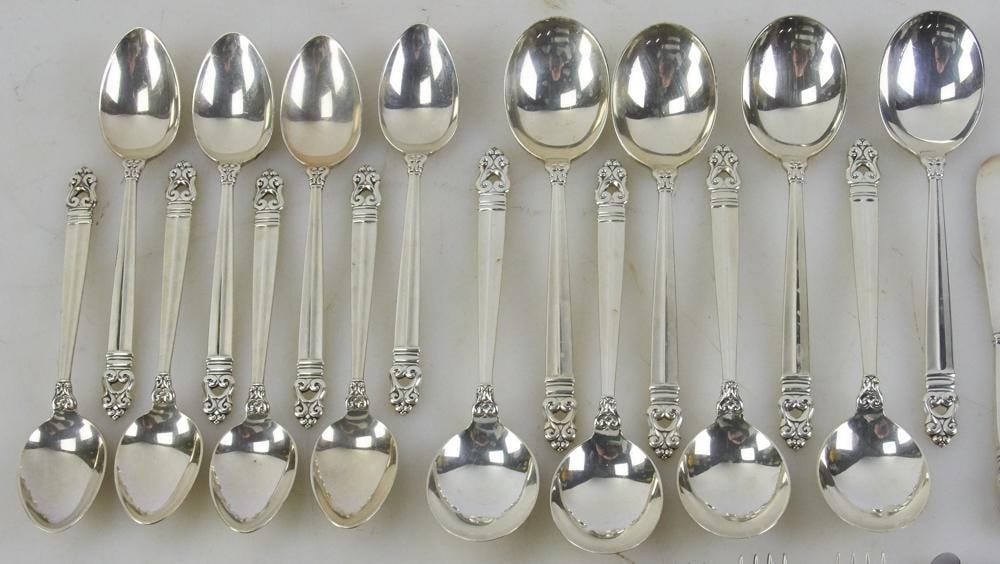 Georg Jensen Sterling "Acorn" Flatware - 3