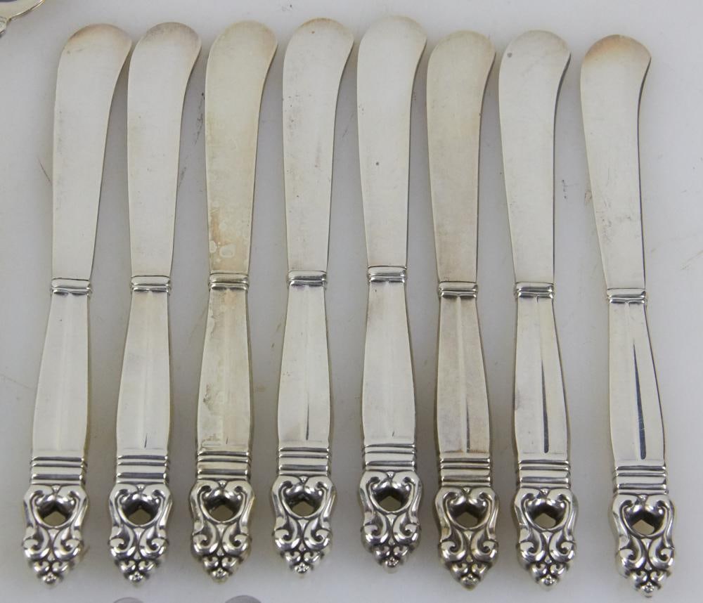 Georg Jensen Sterling "Acorn" Flatware - 5