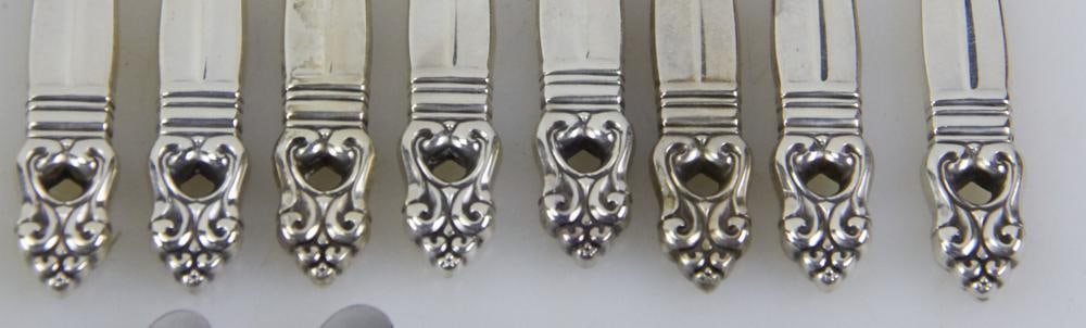 Georg Jensen Sterling "Acorn" Flatware - 6