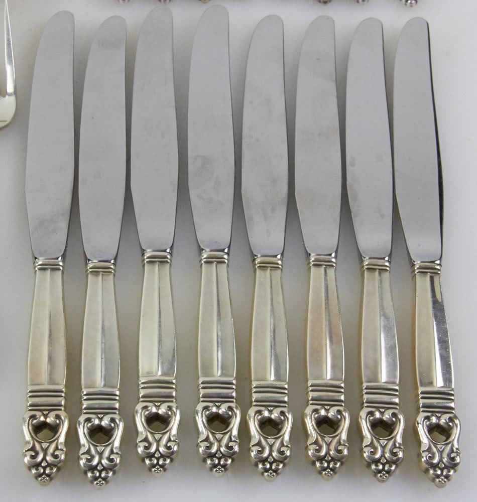 Georg Jensen Sterling "Acorn" Flatware - 7