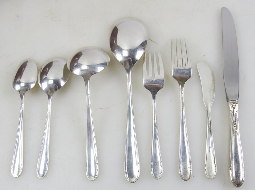 Oneida Sterling "Heiress" Pattern Flatware - 17