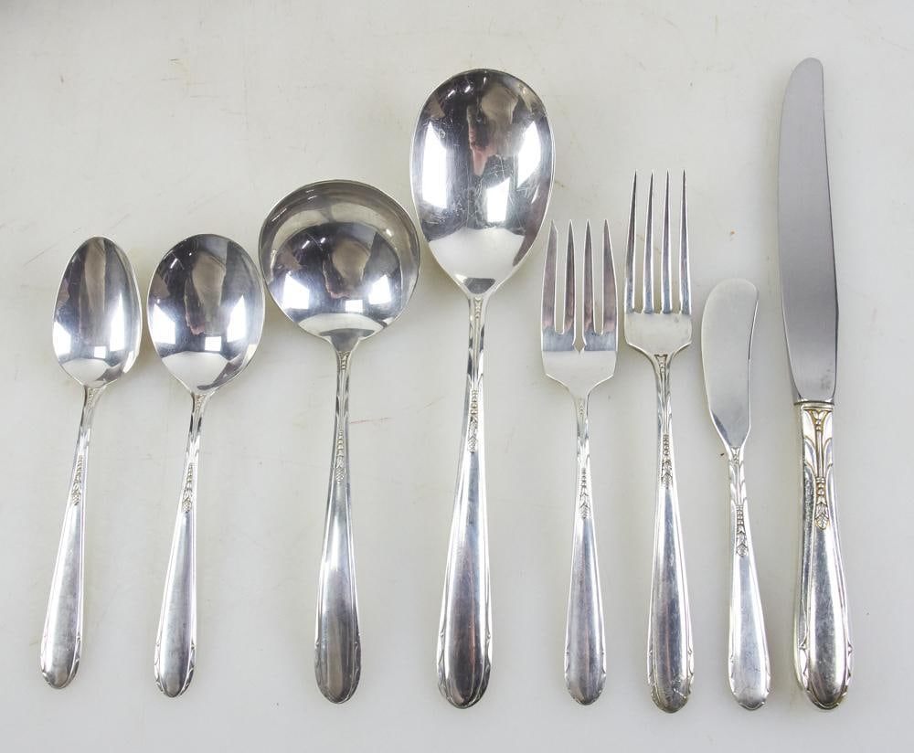 Oneida Sterling "Heiress" Pattern Flatware - 9