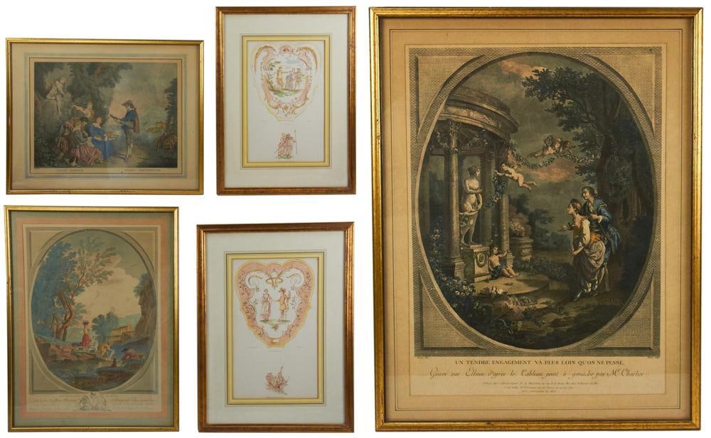 Group of French Colored Prints (1 of 20)