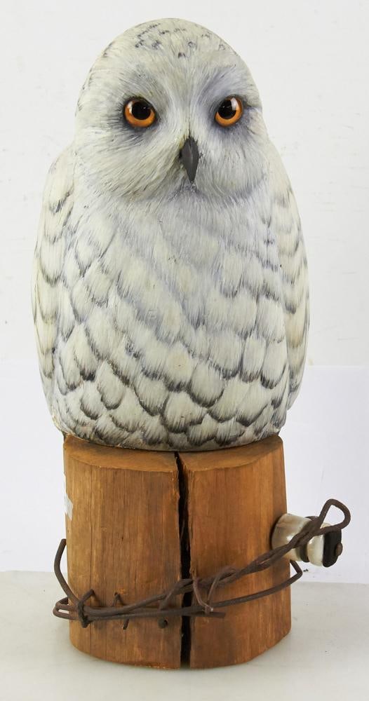 Joe Kralik Carved and Painted Owl Decoy (1 of 6)