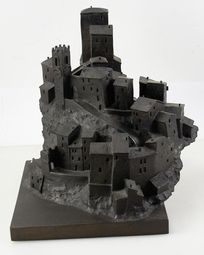 Harry Marinsky, "Tuscan Town", Bronze Sculpture: Harry Marinsky (1909-2008), "Tuscan Town", bronze sculpture, 1982, edition 4/10, signed and numbered on base, Tommasi Foundry, Pietrasanta, Italy, 14" x 16" x 18". Provenance: Warwick, Rhode Island