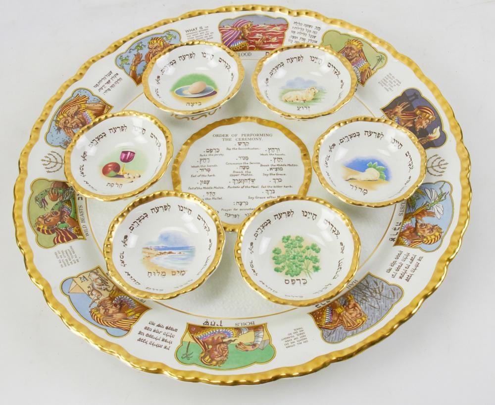 English Royal Cauldon Seder Dish (1 of 13)