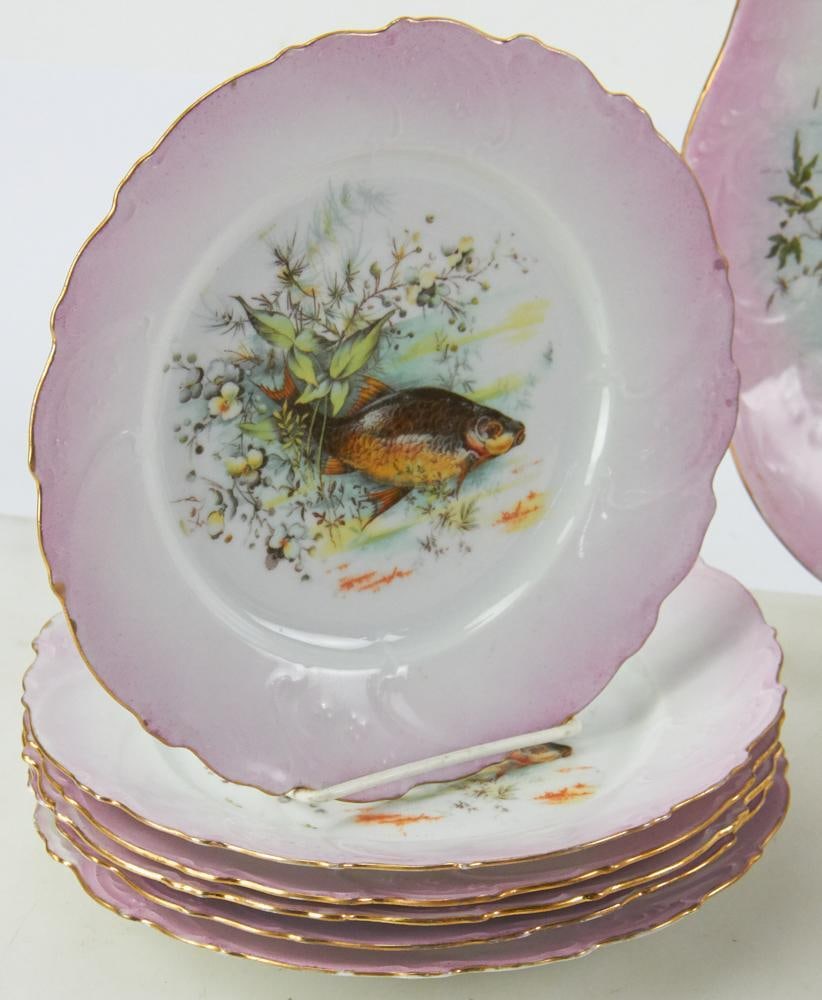 Austrian Fish Set, Platter with Plates - 2