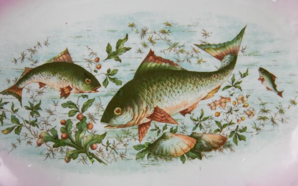 Austrian Fish Set, Platter with Plates - 5