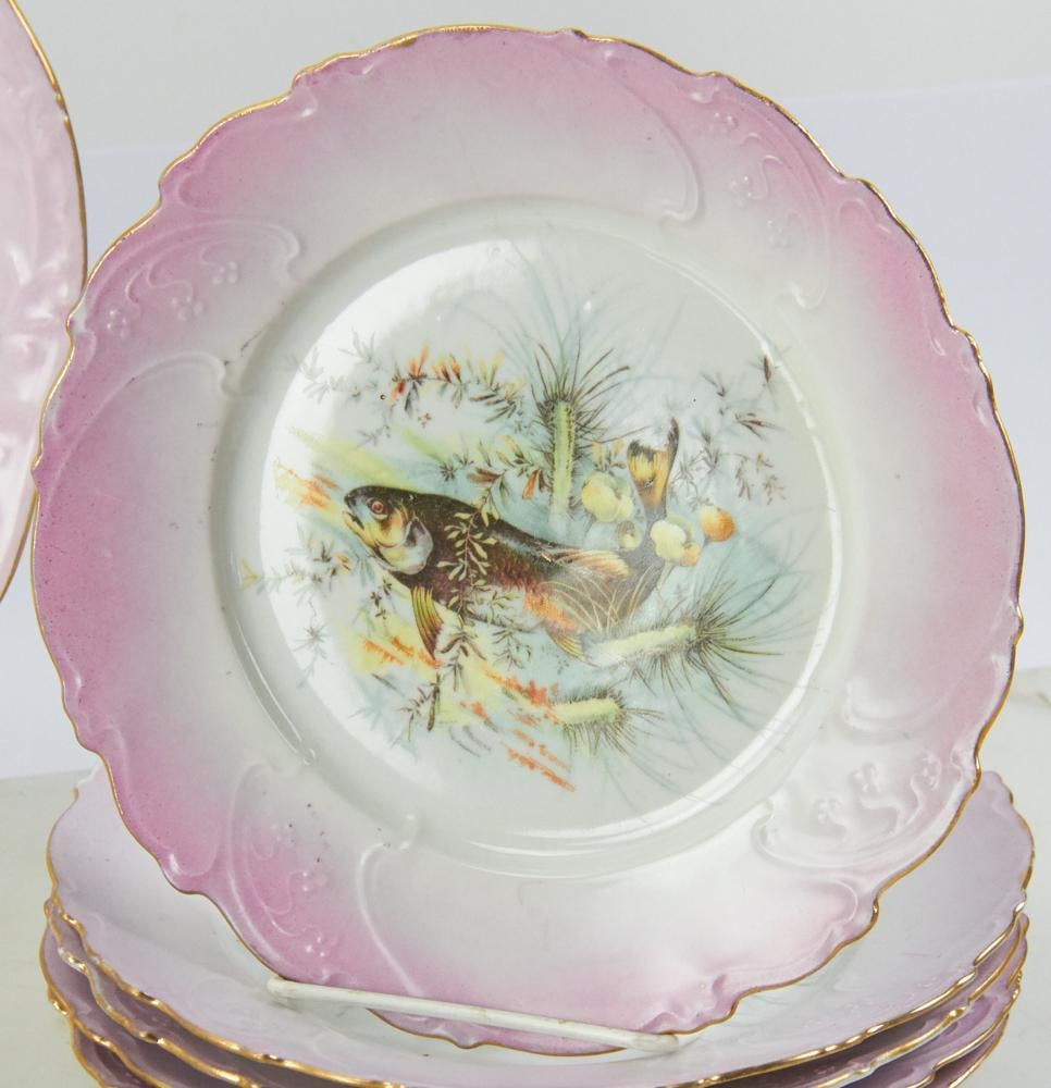 Austrian Fish Set, Platter with Plates - 7