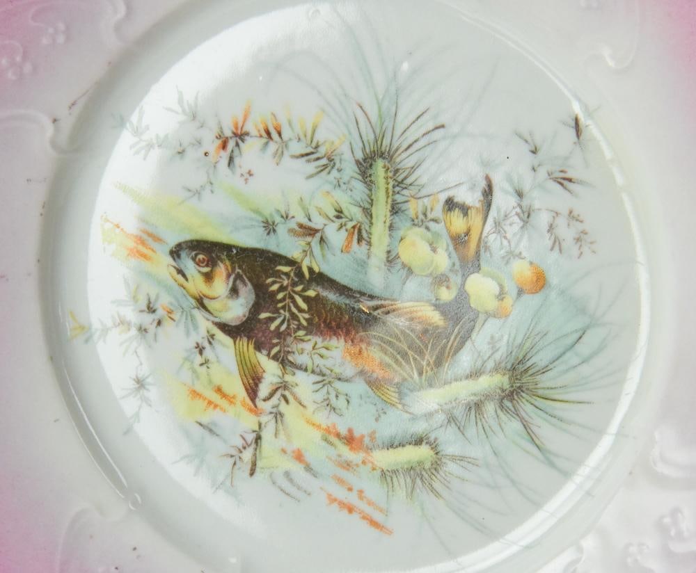 Austrian Fish Set, Platter with Plates - 8