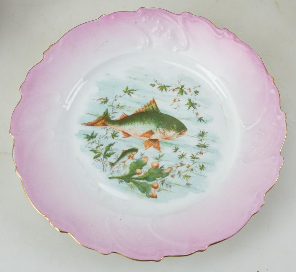 Austrian Fish Set, Platter with Plates - 9