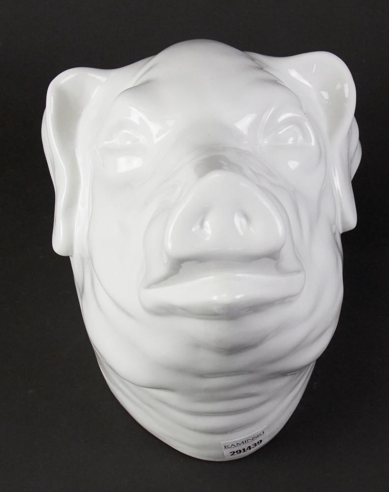 Vintage Italian Porcelain Hanging Pig's Head (1 of 5)