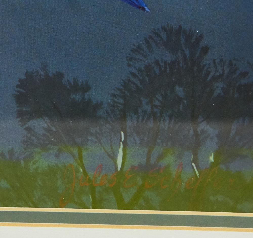 Parrot Prints in Custom Blue Frames - 12