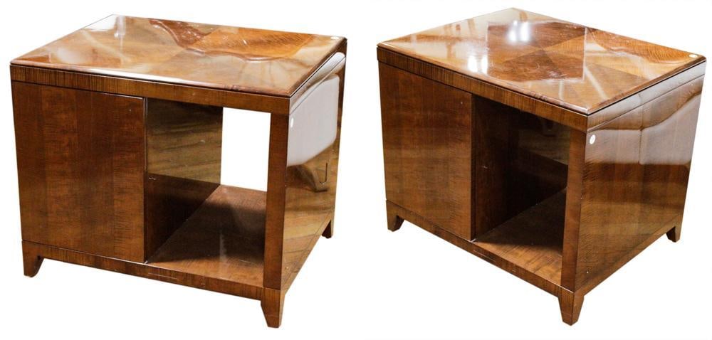 Modern Flame Mahogany Side Tables/Cabinets (1 of 5)
