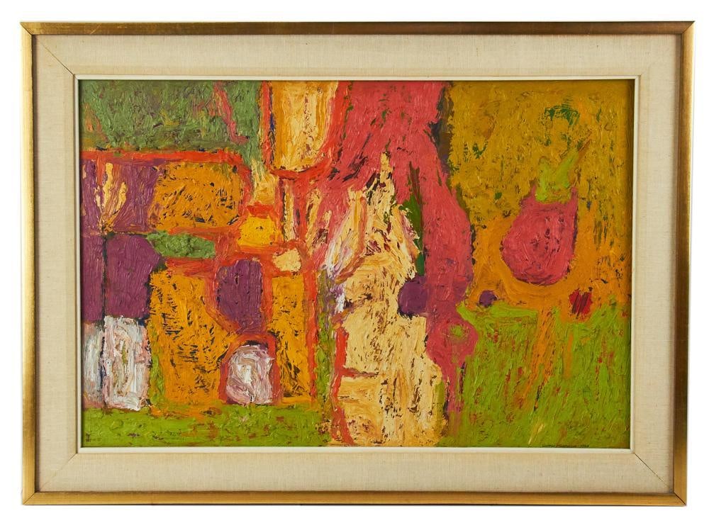 George Morrison, "Breast Summer", Oil on Canvas (1 of 4)