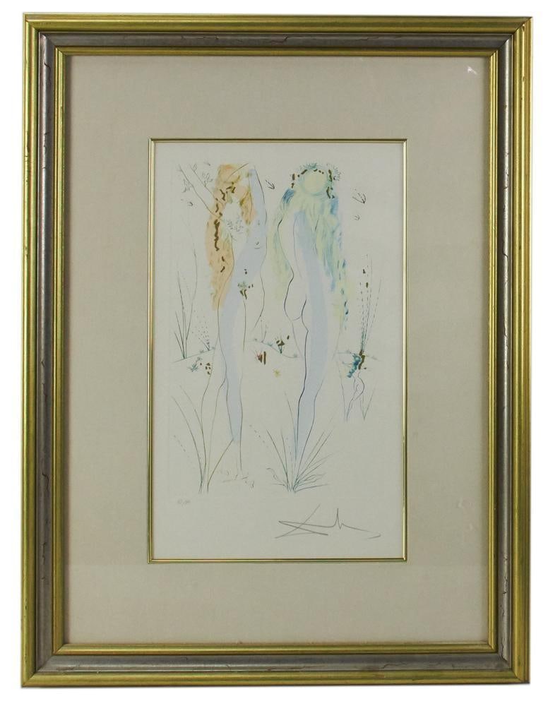 Salvador Dali, "Return, O Shulamite", Drypoint Etching (1 of 4)