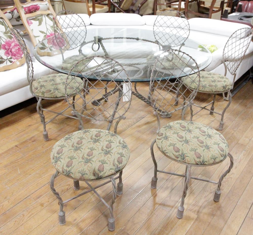 In the Style of Rose Tarlow Twig Iron Garden Dining Set (1 of 7)