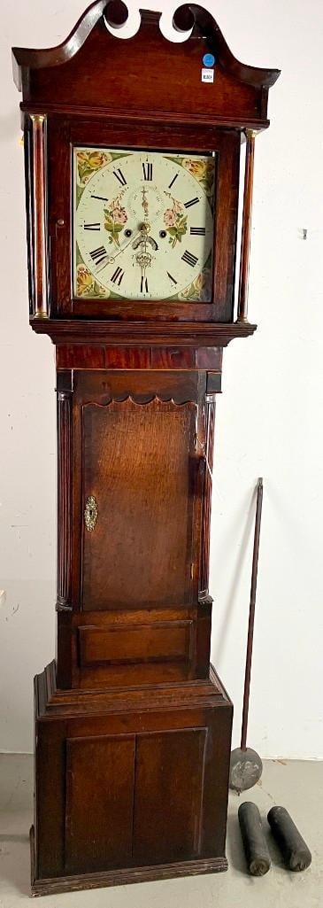 19thC George II Oak Tall Clock, T. Edwards, Corwen (1 of 13)