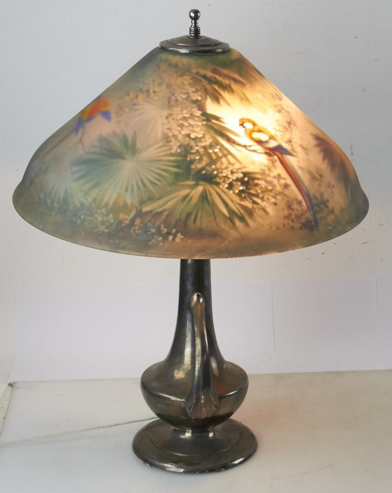 Pairpoint Parrot Table Lamp - 2