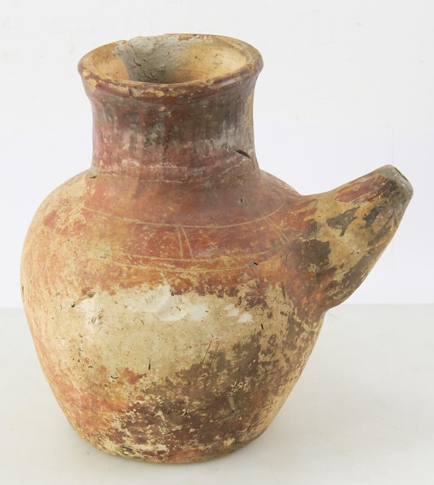 Pre-Columbian Pot: Pre-Columbian pot, 11" x 11". Provenance: Hollywood, Florida collection.