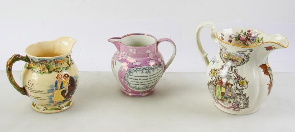 Antique English Jugs, Crown Devon, Copeland, Sunderland (1 of 6)
