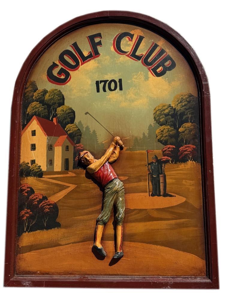 Gold Sign, Hand-Painted (1 of 2)