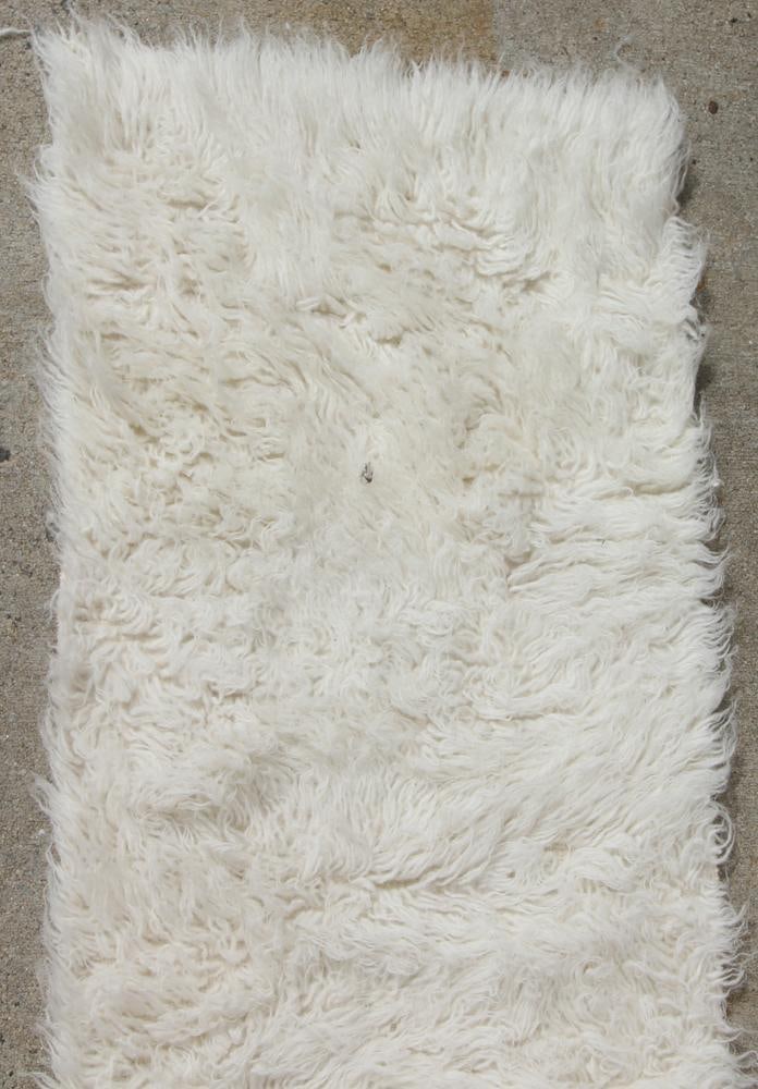 White Shag Runner - 4