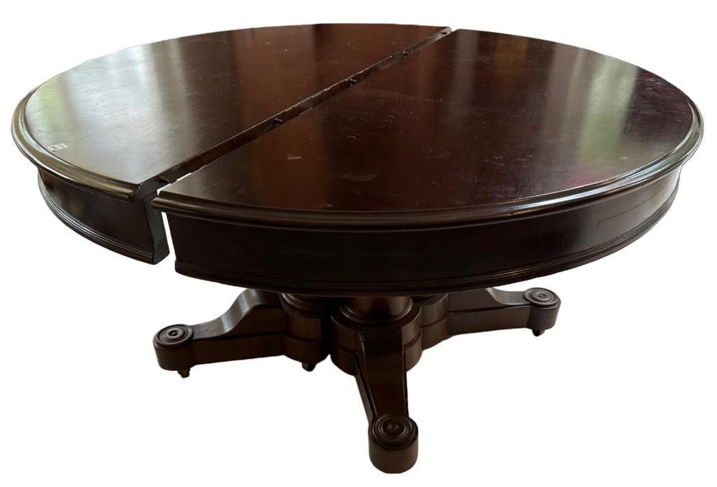 Late 19thC Boston Empire-style Walnut Dining Table (1 of 6)