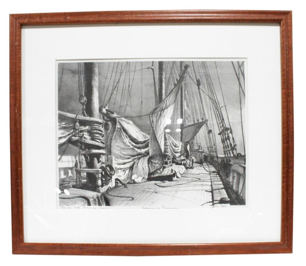 John A. Noble, "Young and Drying Sails", Lithograph (1 of 4)