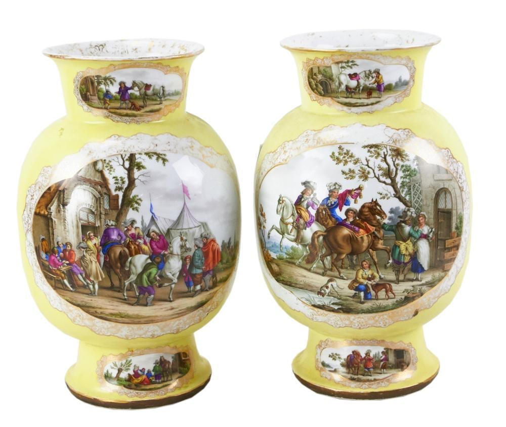 Pair of 19thC French Sevres Urns (1 of 14)
