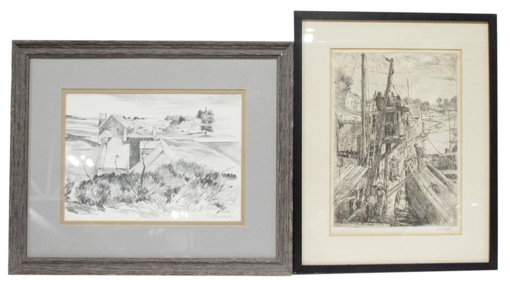 Two Artworks, Sheldon Rosenthal, George Hand Wright (1 of 6)