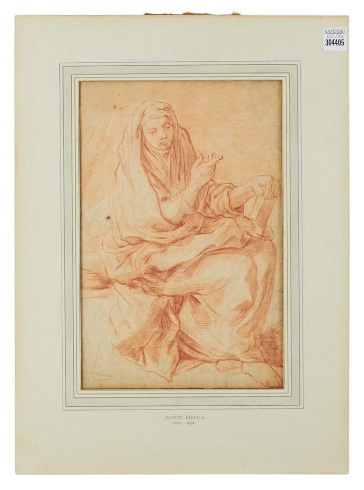 Jusepe de Ribera ("Lo Spagnoletto"), Colored Drawing (1 of 20)