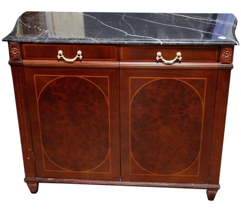 Federal-style Mahogany Marble-top Cabinet (1 of 8)