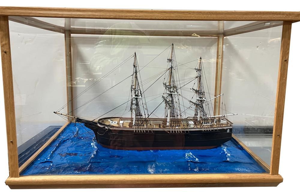 Cased Model of an American Frigate (1 of 5)