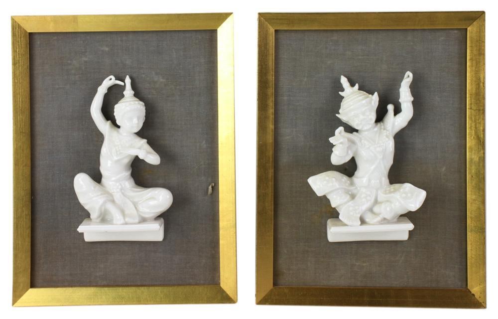 Balinese Porcelain Framed Figures (1 of 8)