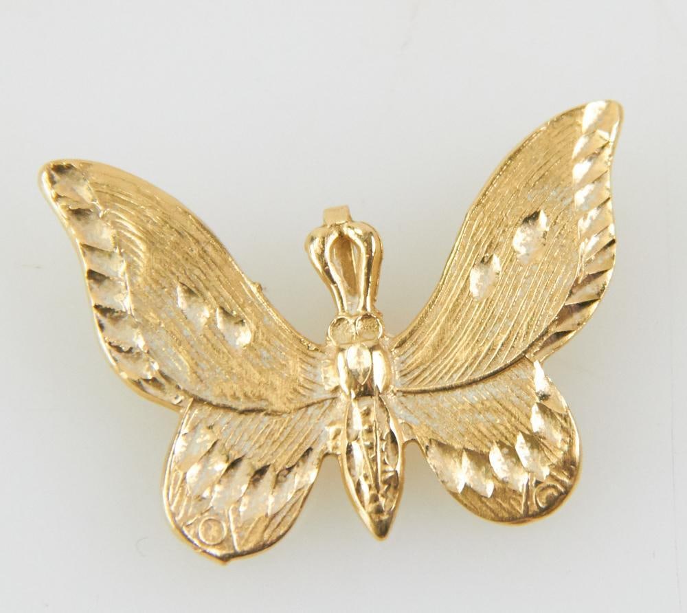 14k Gold Butterfly Pendant (1 of 5)