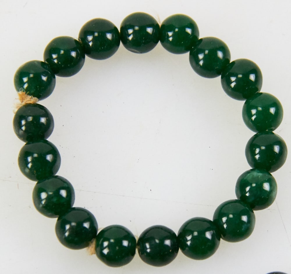 Chinese Spinach Jade Bracelets - 2
