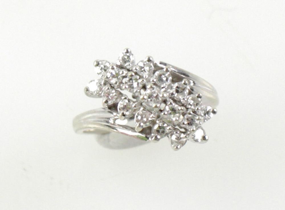 14k White Gold and Diamond Ring (1 of 9)