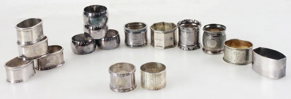 Sterling and Silverplate Napkin Rings (1 of 9)