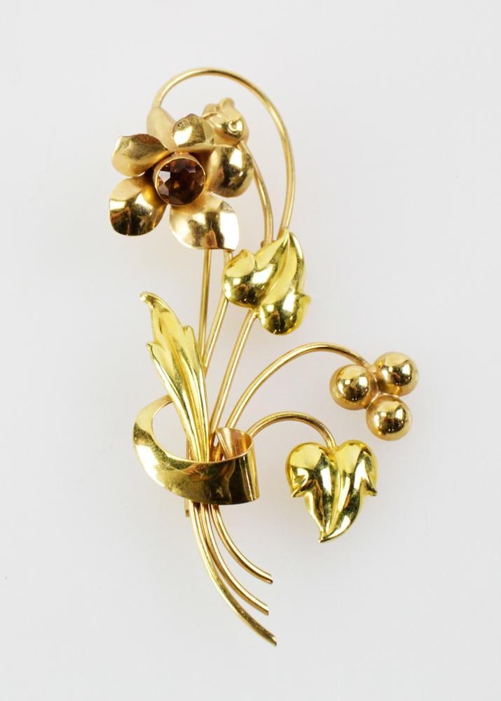 10k Yellow Gold Brooch (1 of 8)