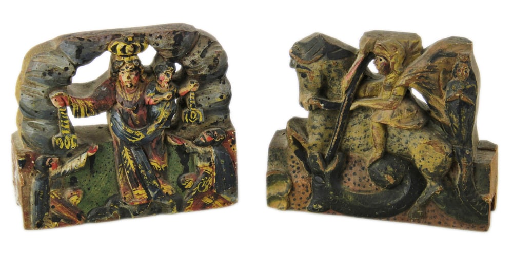 19thC Spanish Colonial Wood Carvings (1 of 7)