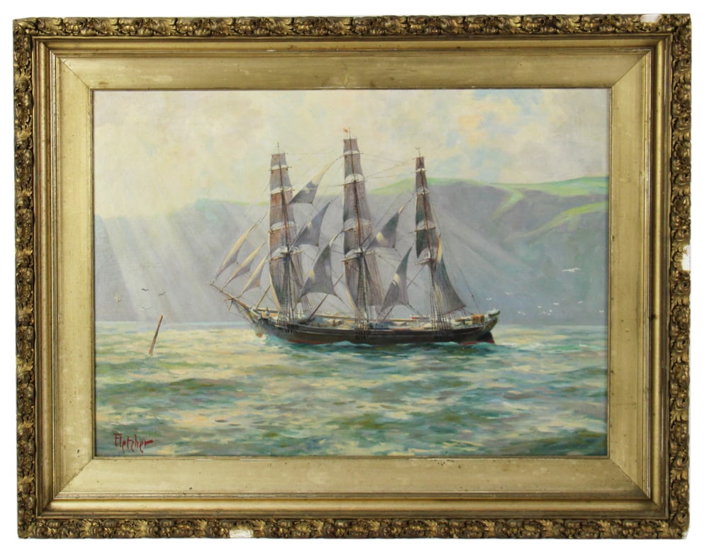 Richmond K. Fletcher, "In the Firth of Fourth", Oil on Canvas (1 of 6)