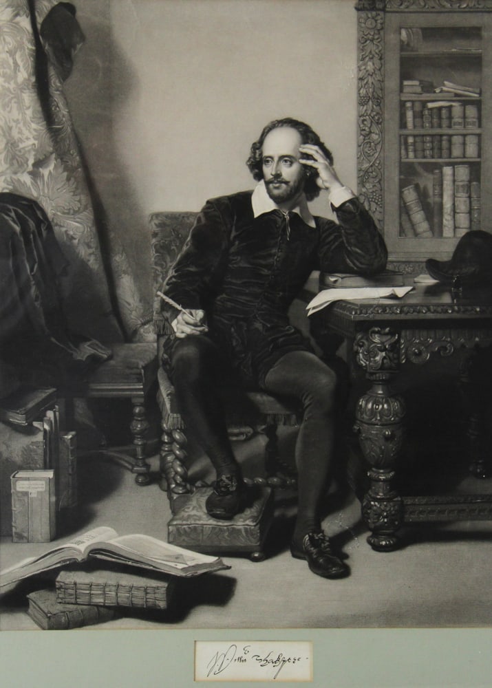 William Shakespeare, Lithograph - 2
