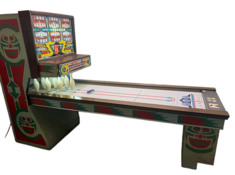 United's Cherokee Shuffle Alley Arcade Game, 1977 (1 of 10)